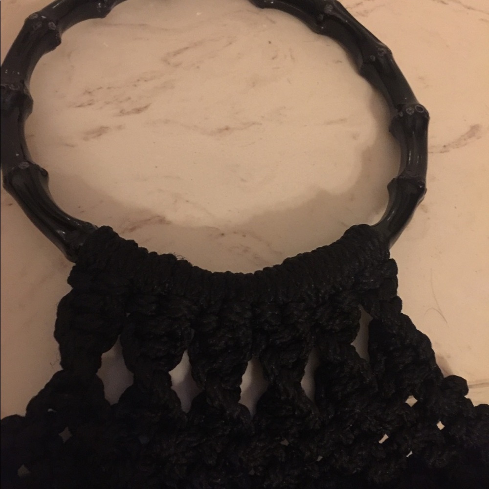 1960s True Vintage Crocheted Bamboo Pinup Bag♥️ - Picture 3 of 8